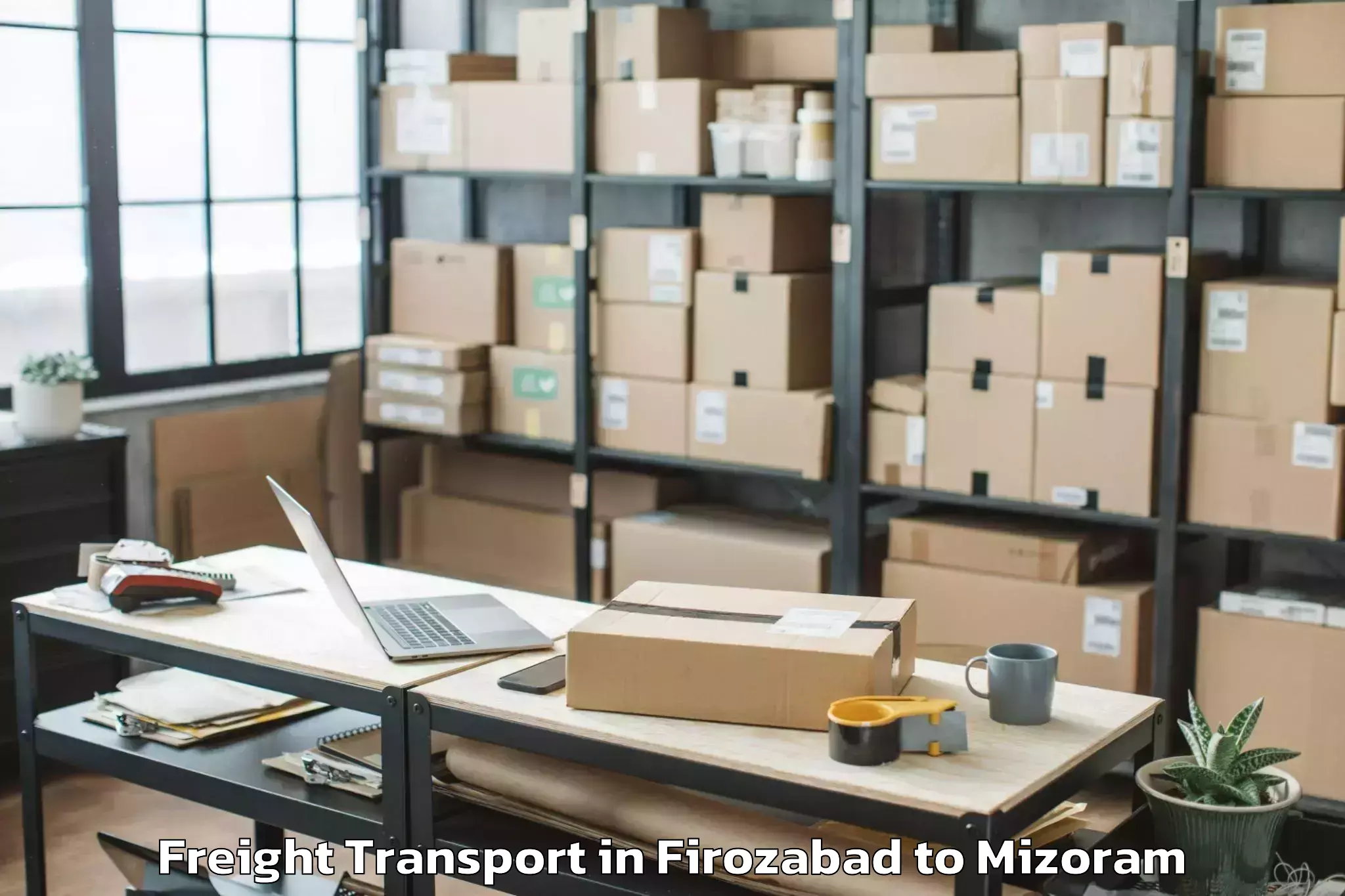 Professional Firozabad to Mamit Freight Transport